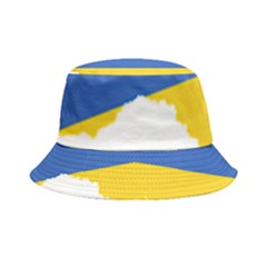 Ukraine Flag Map Bucket Hat