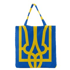 Coat Of Arms Of Ukraine Grocery Tote Bag by abbeyz71