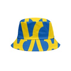 Coat Of Arms Of Ukraine Inside Out Bucket Hat (kids) by abbeyz71