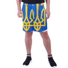 Coat Of Arms Of Ukraine Men s Pocket Shorts by abbeyz71