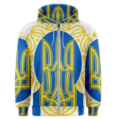 Greater Coat Of Arms Of Ukraine, 1918-1920  Men s Zipper Hoodie by abbeyz71