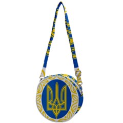 Greater Coat Of Arms Of Ukraine, 1918-1920  Crossbody Circle Bag by abbeyz71