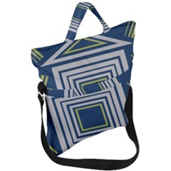 Abstract Pattern Geometric Backgrounds   Fold Over Handle Tote Bag by Eskimos