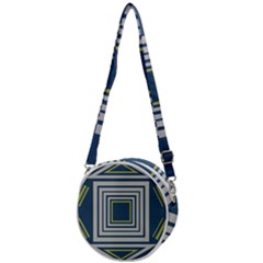 Abstract Pattern Geometric Backgrounds   Crossbody Circle Bag by Eskimos