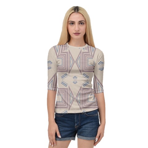 Abstract Pattern Geometric Backgrounds   Quarter Sleeve Raglan Tee by Eskimos