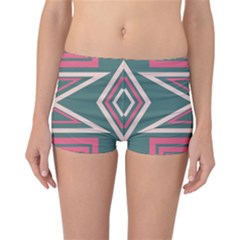 Abstract Pattern Geometric Backgrounds   Reversible Boyleg Bikini Bottoms by Eskimos