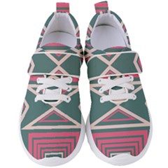 Abstract Pattern Geometric Backgrounds   Women s Velcro Strap Shoes by Eskimos