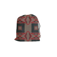 Abstract Pattern Geometric Backgrounds   Drawstring Pouch (small) by Eskimos