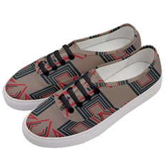 Abstract Pattern Geometric Backgrounds   Women s Classic Low Top Sneakers by Eskimos