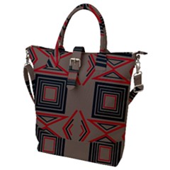 Abstract Pattern Geometric Backgrounds   Buckle Top Tote Bag by Eskimos