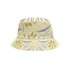 Folk Flowers Print Floral Pattern Ethnic Art Bucket Hat (kids) by Eskimos