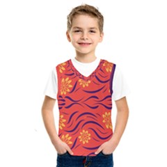 Folk flowers print Floral pattern Ethnic art Kids  Basketball Tank Top