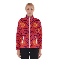 Folk flowers print Floral pattern Ethnic art Women s Bomber Jacket