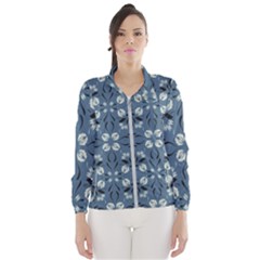 Folk Flowers Print Floral Pattern Ethnic Art Women s Windbreaker by Eskimos