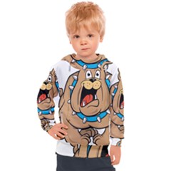 Bulldog-cartoon-illustration-11650862 Kids  Hooded Pullover by jellybeansanddinosaurs