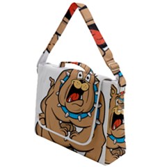 Bulldog-cartoon-illustration-11650862 Box Up Messenger Bag