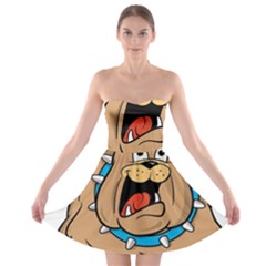 Bulldog-cartoon-illustration-11650862 Strapless Bra Top Dress