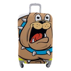 Bulldog-cartoon-illustration-11650862 Luggage Cover (small) by jellybeansanddinosaurs