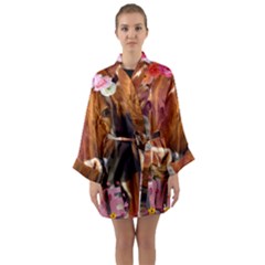 Picsart 22-03-21 13-33-20-883 Long Sleeve Satin Kimono by jellybeansanddinosaurs