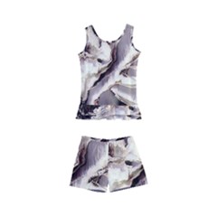 Abstract Wannabe Two Kids  Boyleg Swimsuit by MRNStudios