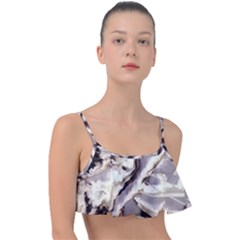 Abstract Wannabe Two Frill Bikini Top