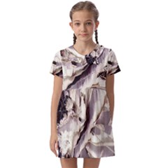 Abstract Wannabe Two Kids  Asymmetric Collar Dress by MRNStudios