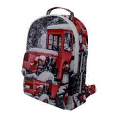 Tractor Parked, Olympus Mount National Park, Greece Flap Pocket Backpack (large) by dflcprintsclothing