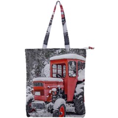 Tractor Parked, Olympus Mount National Park, Greece Double Zip Up Tote Bag by dflcprintsclothing