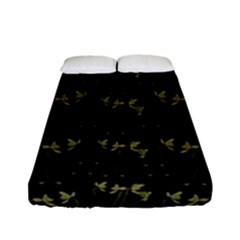 Exotic Snow Drop Flowers In A Loveable Style Fitted Sheet (full/ Double Size) by pepitasart
