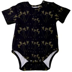 Exotic Snow Drop Flowers In A Loveable Style Baby Short Sleeve Onesie Bodysuit by pepitasart