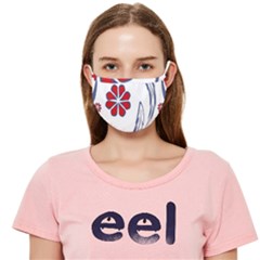 Folk Flowers Print Floral Pattern Ethnic Art Cloth Face Mask (adult) by Eskimos