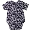 Black And White Qr Motif Pattern Baby Short Sleeve Onesie Bodysuit View2