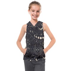 Magic-patterns Kids  Sleeveless Hoodie by CoshaArt