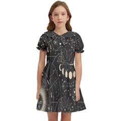 Magic-patterns Kids  Bow Tie Puff Sleeve Dress by CoshaArt