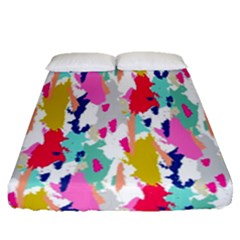 Acryl Paint Fitted Sheet (queen Size) by CoshaArt