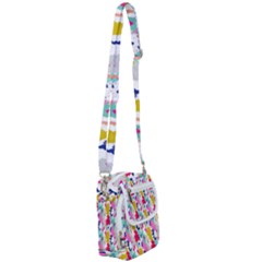 Acryl Paint Shoulder Strap Belt Bag by CoshaArt