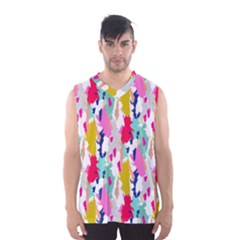 Acryl Paint Men s Basketball Tank Top by CoshaArt