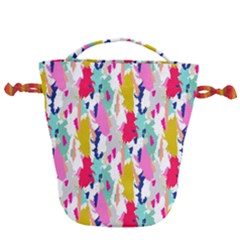 Acryl Paint Drawstring Bucket Bag by CoshaArt