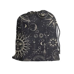 Mystic Patterns Drawstring Pouch (xl) by CoshaArt