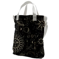 Mystic Patterns Canvas Messenger Bag by CoshaArt