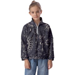 Mystic Patterns Kids  Half Zip Hoodie by CoshaArt