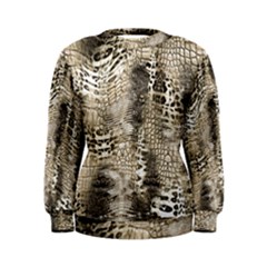 Luxury Snake Print Women s Sweatshirt by CoshaArt