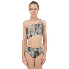 Luxury Snake Print Spliced Up Two Piece Swimsuit by CoshaArt