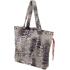 Luxury Snake Print Drawstring Tote Bag by CoshaArt
