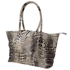 Luxury Snake Print Canvas Shoulder Bag by CoshaArt