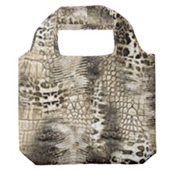 Luxury Snake Print Premium Foldable Grocery Recycle Bag by CoshaArt