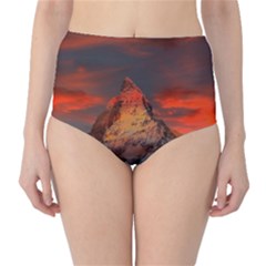 Switzerland-zermatt-mountains-snow- Classic High-waist Bikini Bottoms by Amaryn4rt