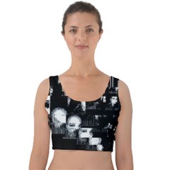 Mrn Echo Velvet Crop Top by MRNStudios