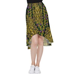 Fanciful Fantasy Flower Forest Frill Hi Low Chiffon Skirt by pepitasart