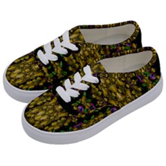 Fanciful Fantasy Flower Forest Kids  Classic Low Top Sneakers by pepitasart